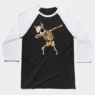 Dabbing llama Skeleton Baseball T-Shirt